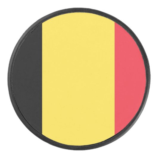 Flagge Belgiens Hockey Puck (Vorderseite)