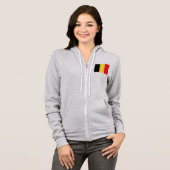 Flagge Belgiens Hoodie (Vorne ganz)