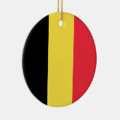 Flagge Belgiens Keramik Ornament (Rechts)