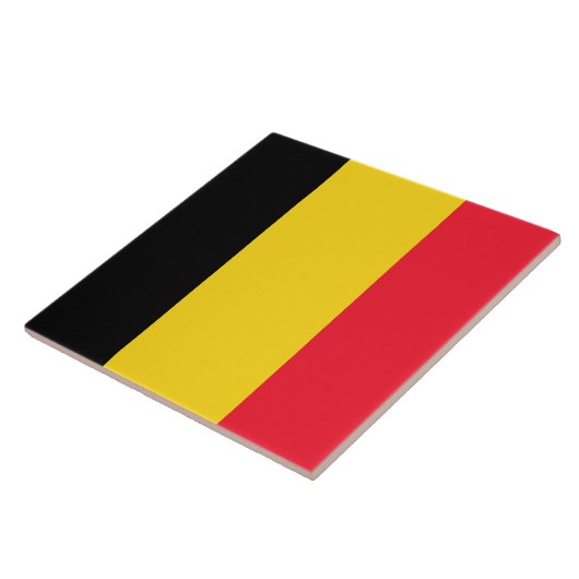 Flagge Belgiens Keramik Tile Fliese (Seite)