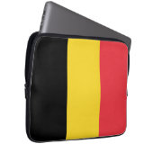 Flagge Belgiens Laptopschutzhülle (Vorne Rechts)
