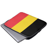 Flagge Belgiens Laptopschutzhülle (Vorne Knopf)