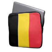 Flagge Belgiens Laptopschutzhülle (Vorderseite Links)