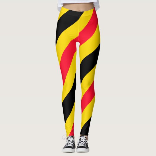 Flagge Belgiens Leggings (Vorderseite)