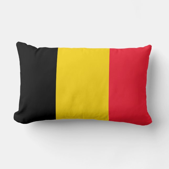 Flagge Belgiens Lendenkissen (Vorderseite)