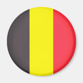 Flagge Belgiens Magnet (Vorne)