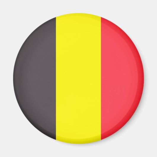 Flagge Belgiens Magnet (Vorne)
