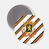 Flagge Belgiens Magnet (Vorderseite/Rückseite)