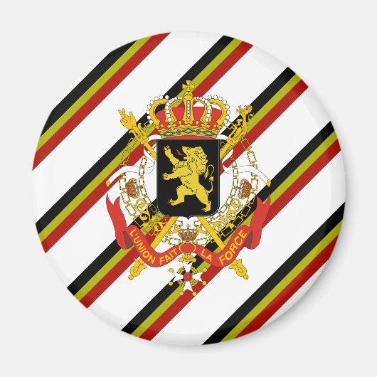 Flagge Belgiens Magnet (Vorne)