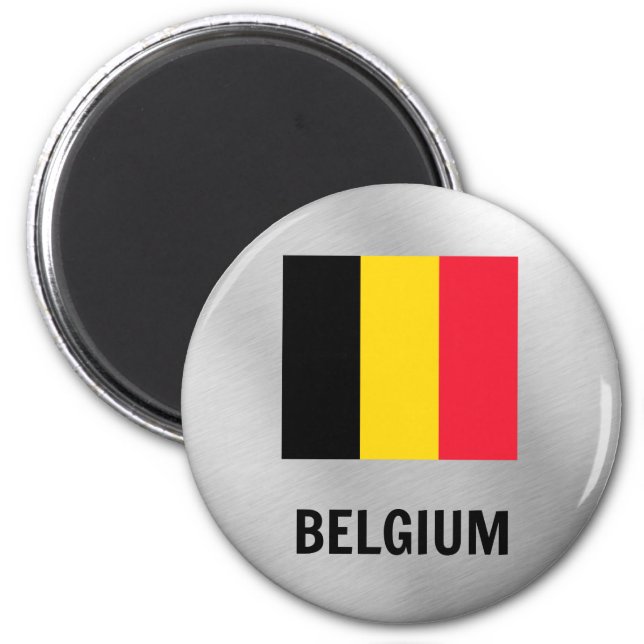 Flagge Belgiens Magnet (Vorne)