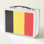 Flagge Belgiens Metall Brotdose (Rückseite)