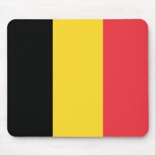 Flagge Belgiens Mousepad