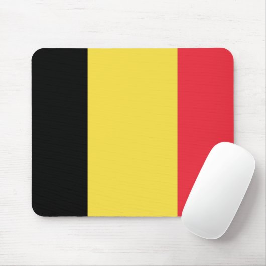 Flagge Belgiens Mousepad (Mit Mouse)