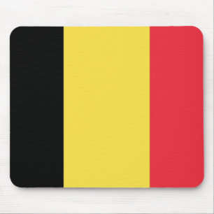 Flagge Belgiens Mousepad