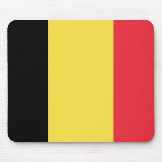 Flagge Belgiens Mousepad (Vorne)