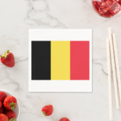 Flagge Belgiens Papier Napkins Serviette (Beispiel)