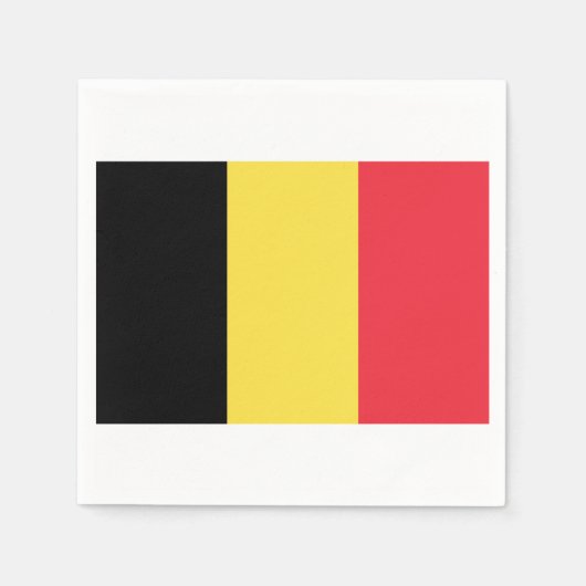 Flagge Belgiens Papier Napkins Serviette (Vorderseite)