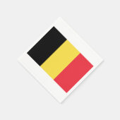 Flagge Belgiens Papier Napkins Serviette (Ecke)