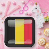 Flagge Belgiens Pappteller (Party)