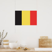 Flagge Belgiens Poster (Küche)
