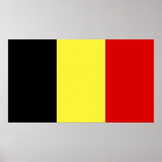 Flagge Belgiens Poster (Vorne)