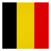 Flagge Belgiens Poster (Vorderseite)