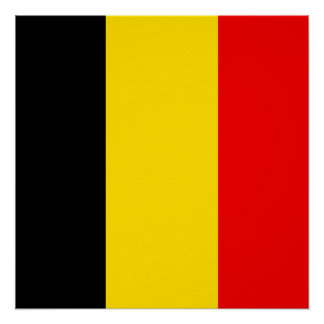 Flagge Belgiens Poster