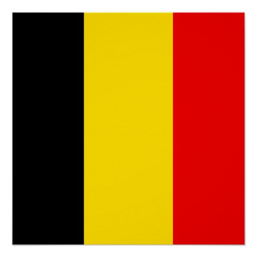 Flagge Belgiens Poster (Vorderseite)