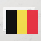 Flagge Belgiens Postkarte (Vorne/Hinten)