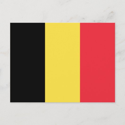 Flagge Belgiens Postkarte (Vorderseite)