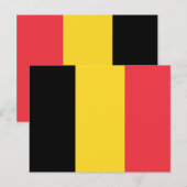 Flagge Belgiens Postkarte (Vorne/Hinten)