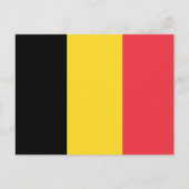 Flagge Belgiens Postkarte (Vorderseite)