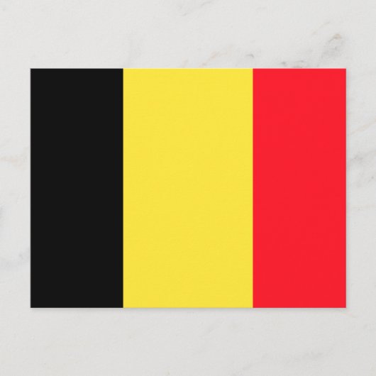 Flagge Belgiens Postkarte (Vorderseite)