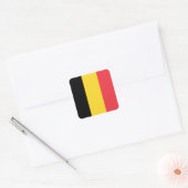 Flagge Belgiens Quadratischer Aufkleber (Umschlag)