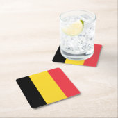 Flagge Belgiens Rechteckiger Pappuntersetzer (Vor Ort)