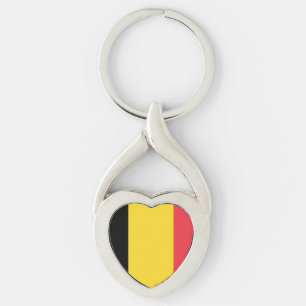 Flagge Belgiens Schlüsselanhänger