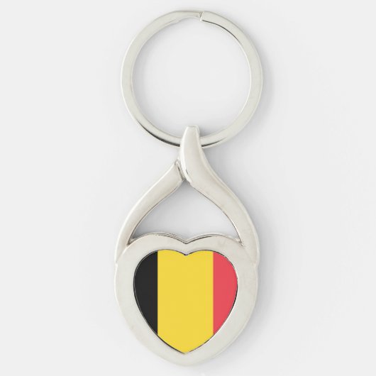 Flagge Belgiens Schlüsselanhänger (Vorderseite)
