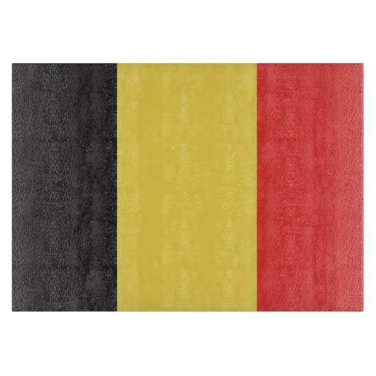 Flagge Belgiens Schneidebrett (Vorderseite)