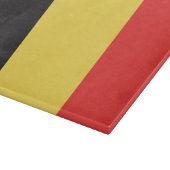 Flagge Belgiens Schneidebrett (Ecke)