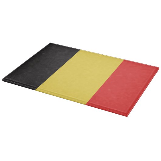 Flagge Belgiens Schneidebrett (Ecke)