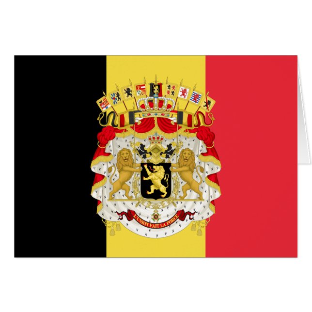Flagge Belgiens Schwarzes Gelb Rot (Vorderseite (Horizontal))