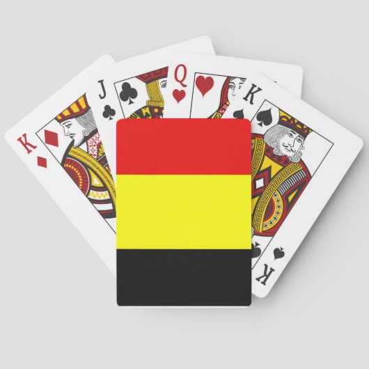Flagge Belgiens Spielkarten (Rückseite)