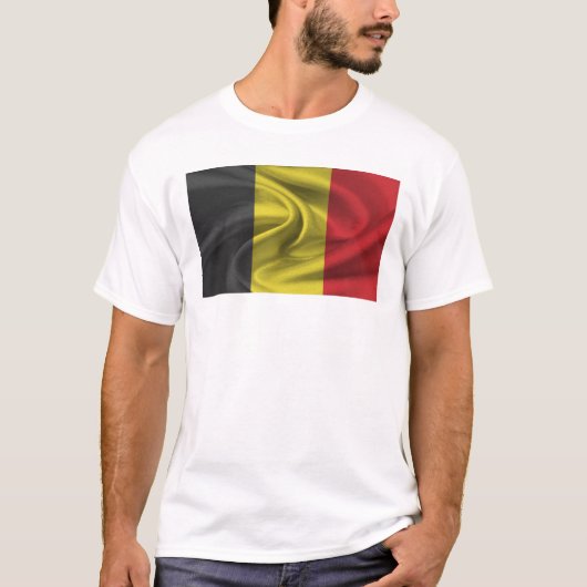 Flagge Belgiens T-Shirt (Vorderseite)