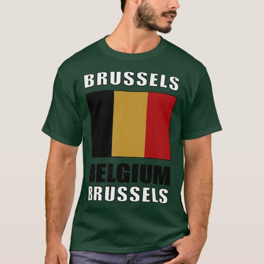 Flagge Belgiens T-Shirt (Vorderseite)