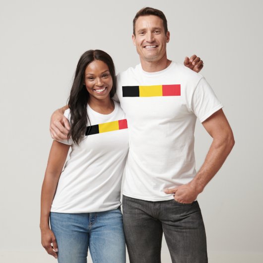 Flagge Belgiens T-Shirt (Unisex)