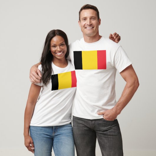 Flagge Belgiens T-Shirt (Unisex)