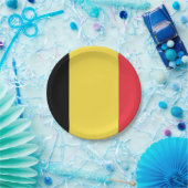 Flagge Belgiens Teller auf Papier (Party)