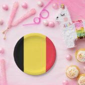 Flagge Belgiens Teller auf Papier (Party)