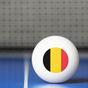 Flagge Belgiens Tischtennisball