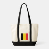 Flagge Belgiens Tragetasche (Rückseite)